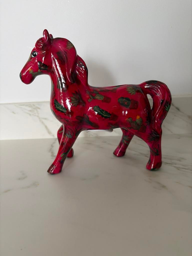 SPAARPOT,Decoratief paard met cactuspatroon, Antiek en Kunst, Ophalen of Verzenden