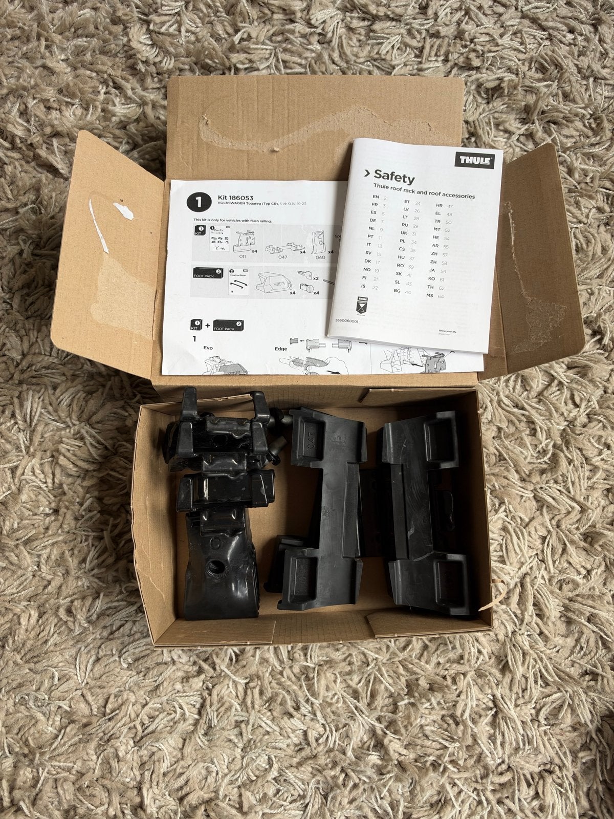 Thule Kit 186053 voor dakdragers Touareg, Q7 en Ceyenne, Auto diversen, Ophalen of Verzenden, Zo goed als nieuw