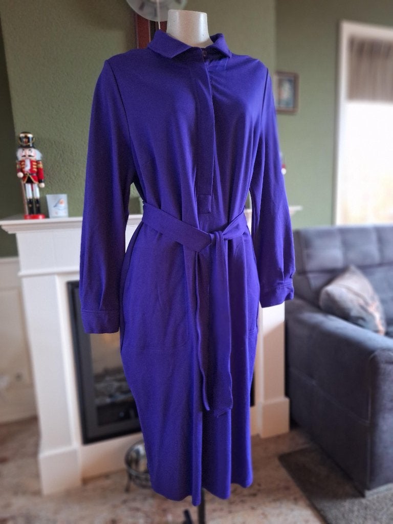 Ullla Popken paarse Selection jurk 46 /48 bijna nieuw, Verzenden, Paars, Maat 46/48 (XL) of groter, Ulla Popken