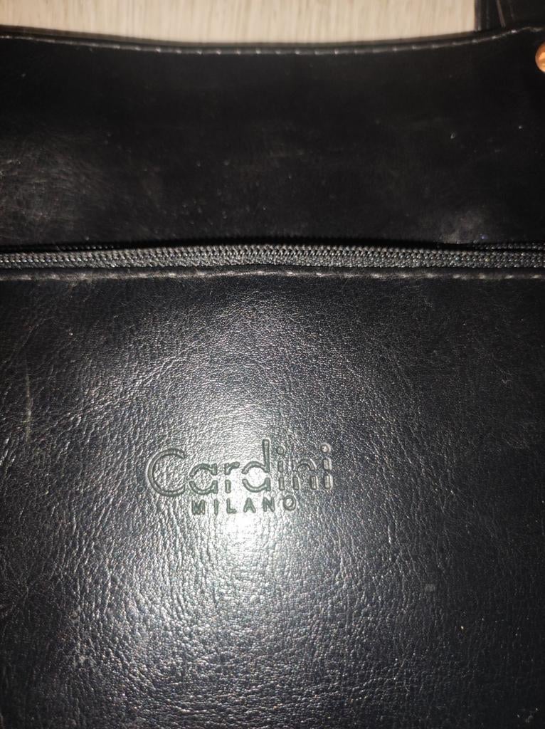 Gardini Milano Dames Zwarte Schoudertas - Zo goed als nieuw, Verzenden, Zo goed als nieuw, Zwart, Overige merken