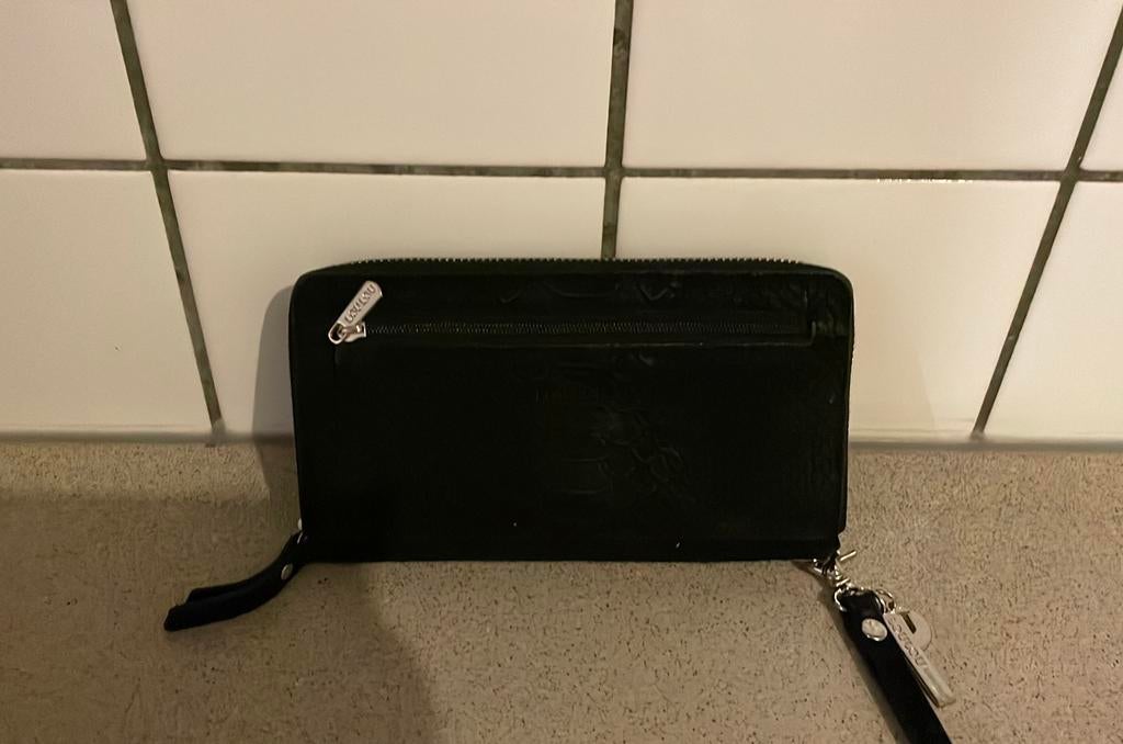 Loulou portemonnee portemonnaie zwart snake Lou Lou, Sieraden, Tassen en Uiterlijk, Portemonnees, Ophalen of Verzenden, Zo goed als nieuw