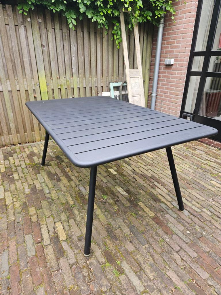 Fermob Luxembourgh Anthracite tuintafel 165x100, Tuin en Terras, Tuintafels, Ophalen, Rechthoekig