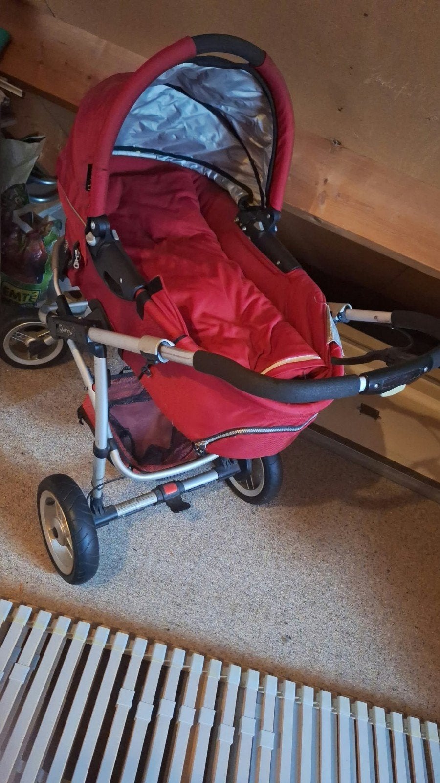 Quinny kinderwagen, rood, gebruikt, Ophalen