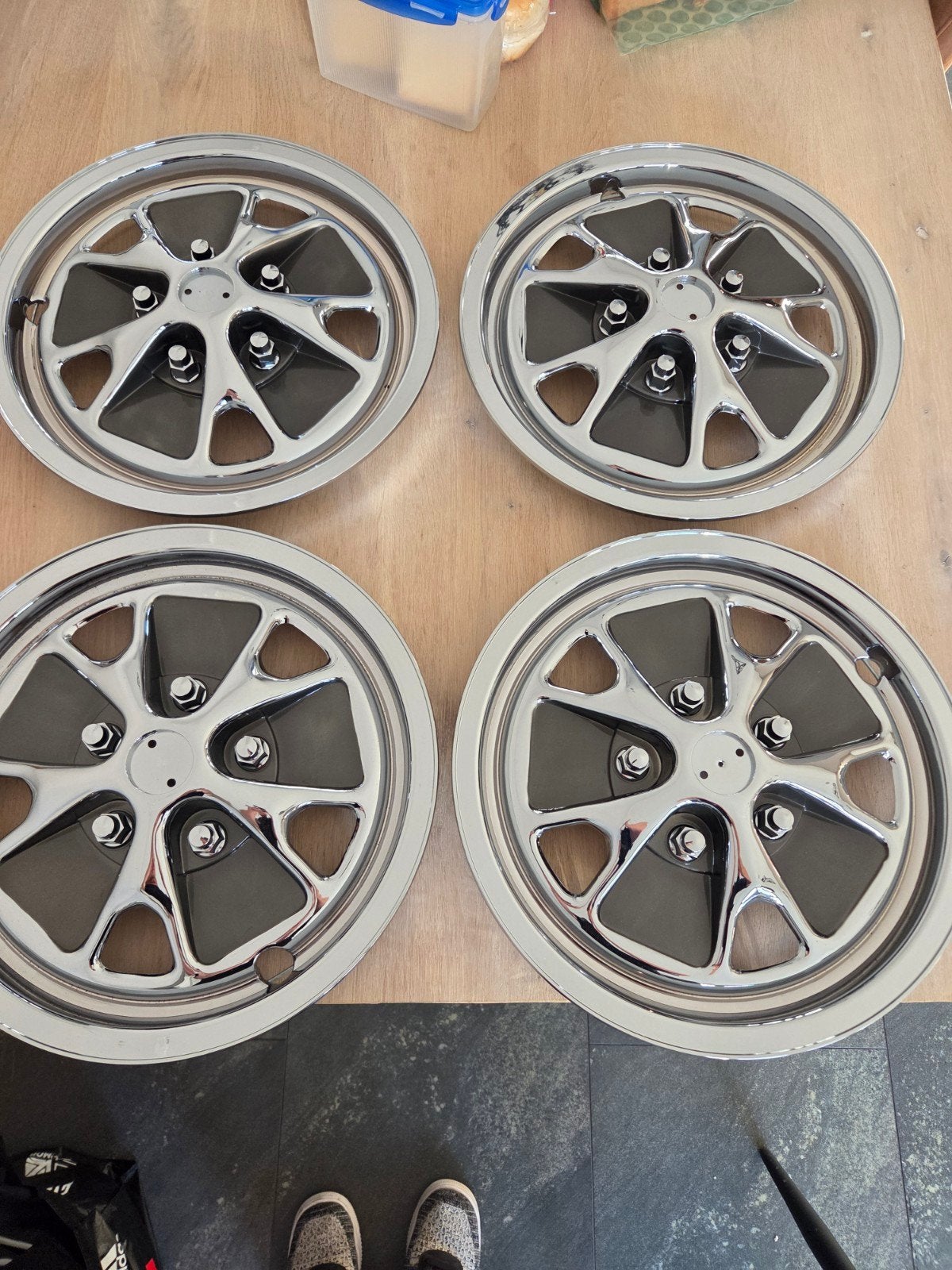 Set van 4 Scott Drake wieldoppen voor ford mustang 1965, Ophalen of Verzenden, Nieuw, Ford