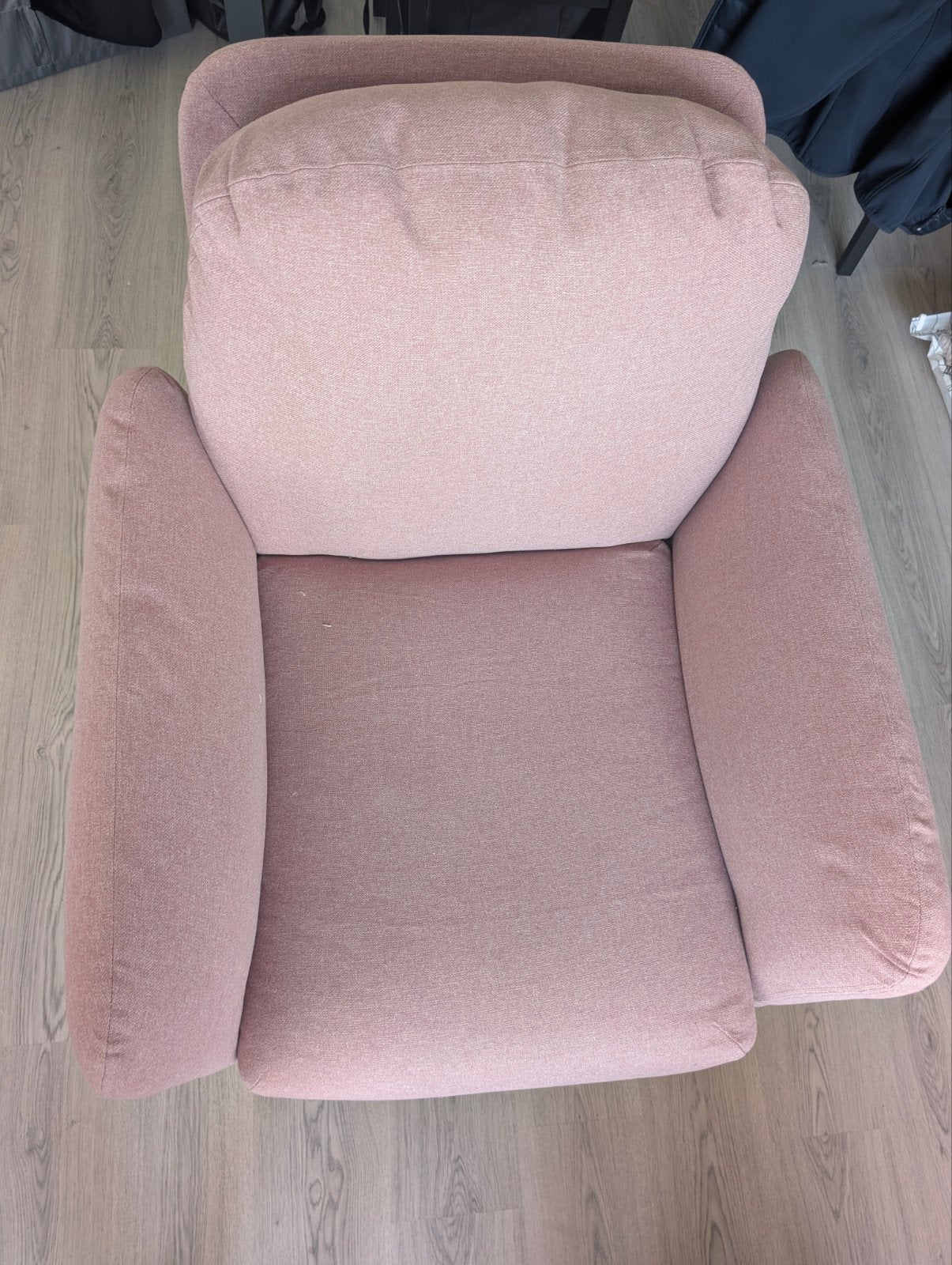 IKEA EKOLSUND Recliner - Gunnared lichtbruin-roze, Ophalen, Zo goed als nieuw, 75 tot 100 cm, Stof