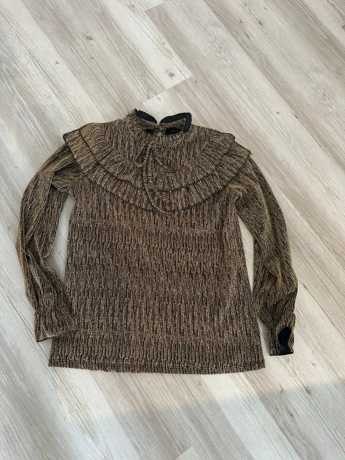 Dames blouse met glitter mt S 1 x gedragen, Ophalen of Verzenden, Zo goed als nieuw, Maat 36 (S)