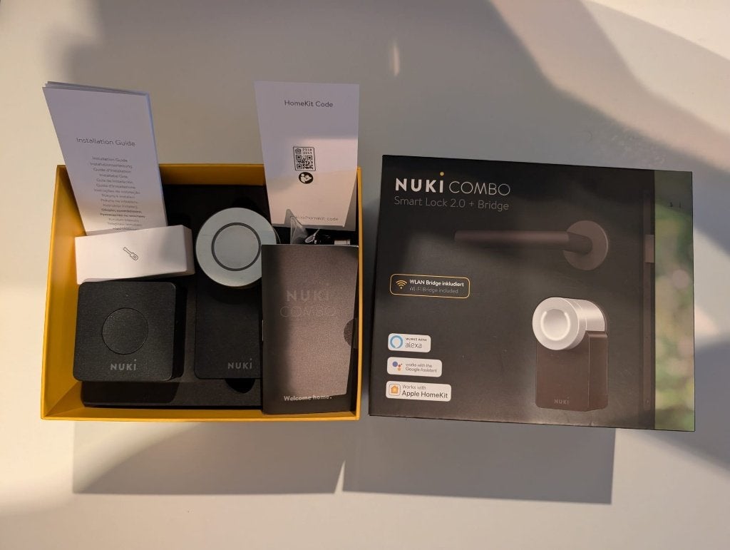 Nuki Smart lock 2.0 - incl. Nuki Bridge - evt. met keypad, Ophalen of Verzenden, Gebruikt, Overige materialen, Slot