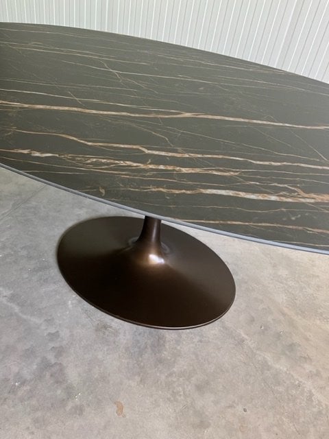Tuintafels Eero Saarinen, Dekton Cosentino, Stadstuinbank, Verzenden, Nieuw, Ovaal, Overige materialen