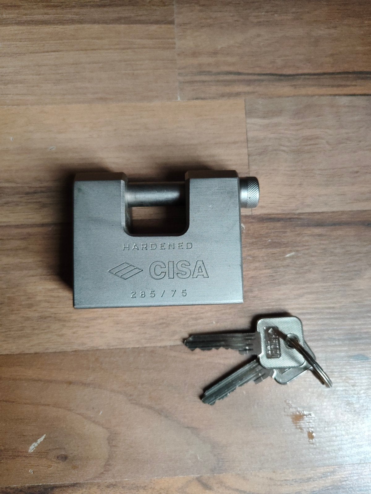 Cisa 285/75 blokslot hangslot met 2 sleutels, Ophalen of Verzenden, Zo goed als nieuw, Slot