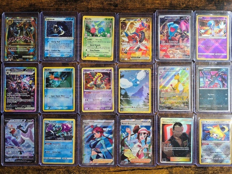 Pokémon Kaarten Collectie - Diverse Zeldzame Kaarten, Ophalen of Verzenden, Zo goed als nieuw, Meerdere kaarten, Foil