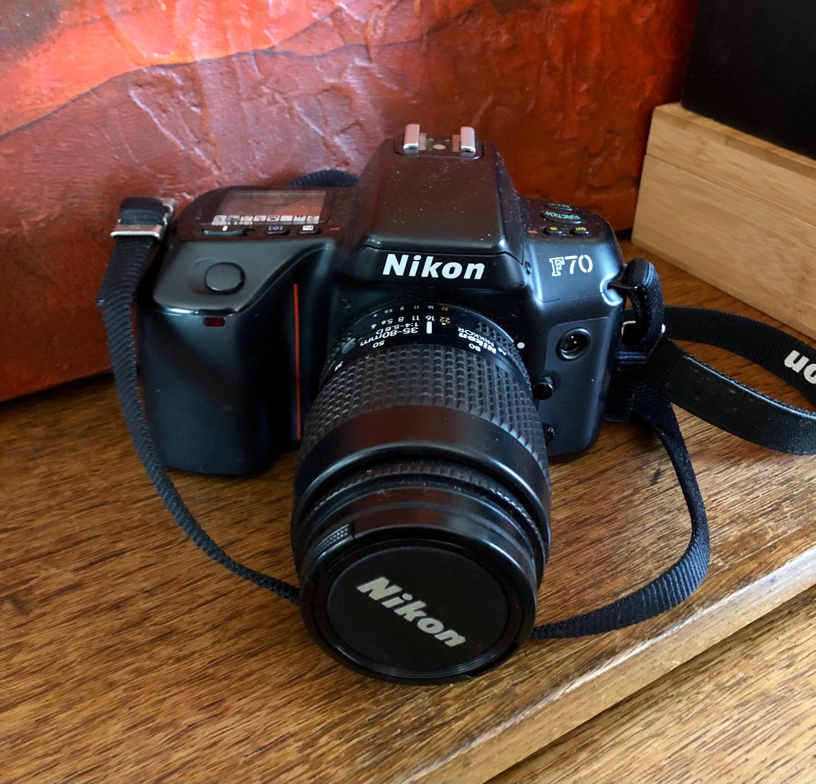 Nikon F70 Spiegelreflexcamera met 35-80mm lens, Audio, Tv en Foto, Fotocamera's Analoog, Ophalen, Gebruikt, Spiegelreflex, Nikon