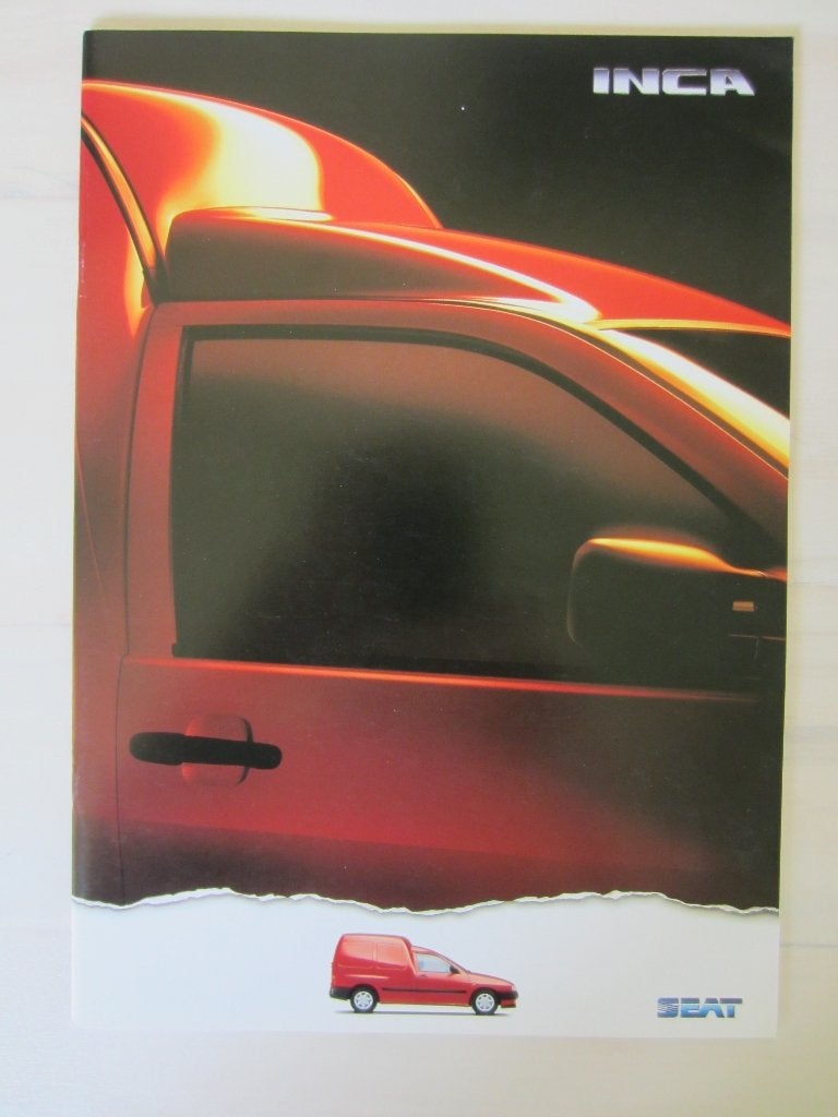 Brochure Seat Inca + Inca Van Plus 1996 (NL), Ophalen of Verzenden, Zo goed als nieuw, Overige merken