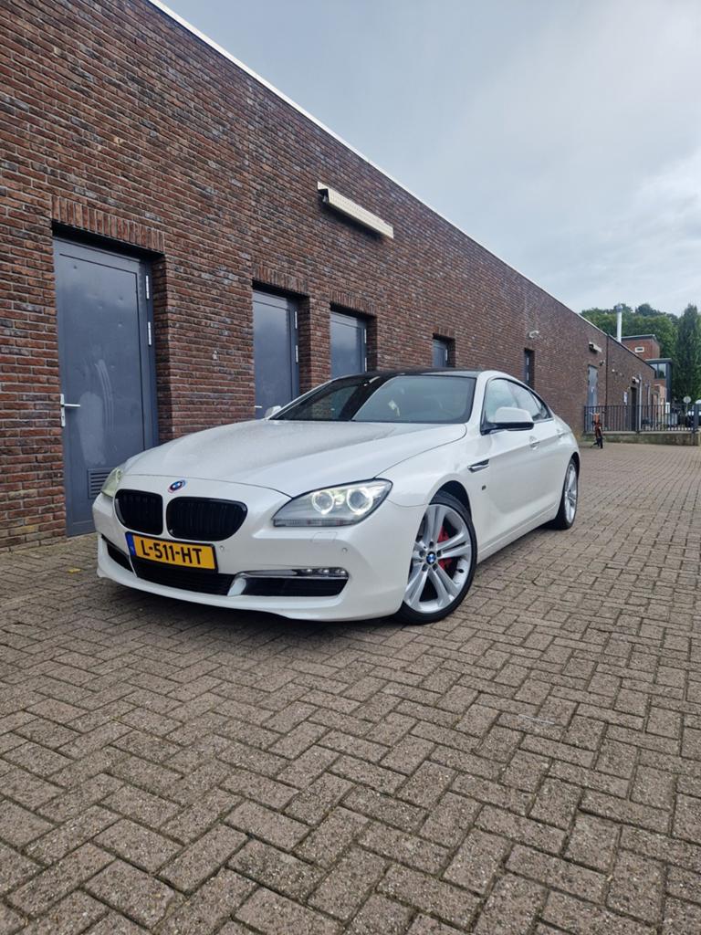 BMW 6-Serie 640D Gran Coupe 3.0 Aut8 2012 Wit, Auto's, BMW, Automaat, Euro 5, Achterwielaandrijving, Beige