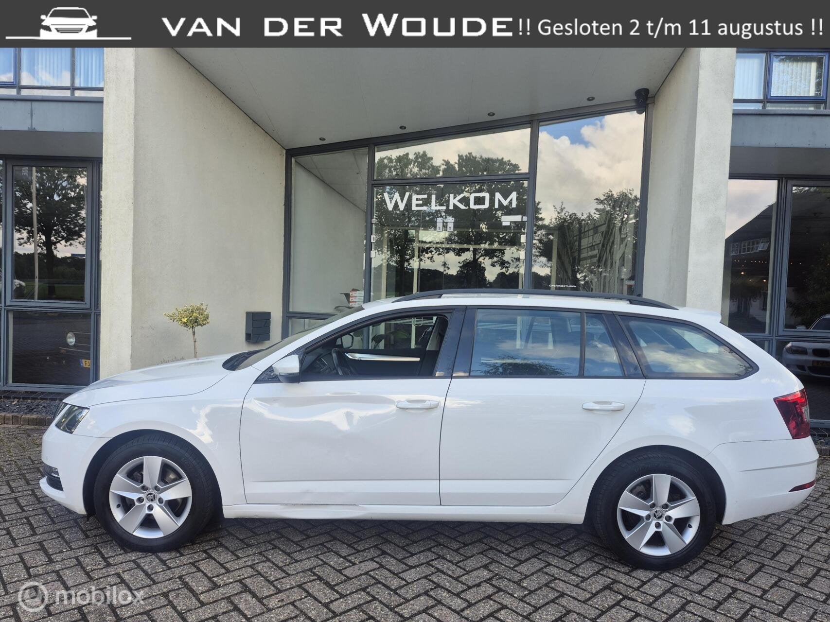 Skoda Octavia Combi 1.0 TSI Greentech Ambition|Clima|Camera!, Auto's, Stof, Wit, Origineel Nederlands, Handgeschakeld