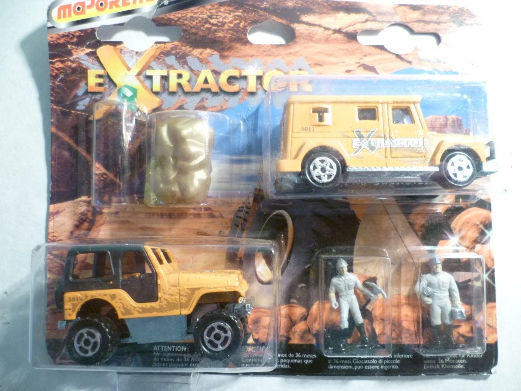 Majorette Extractor Jeep +Bank Security +figuurtjes 1:57, Ophalen of Verzenden, Nieuw, Auto
