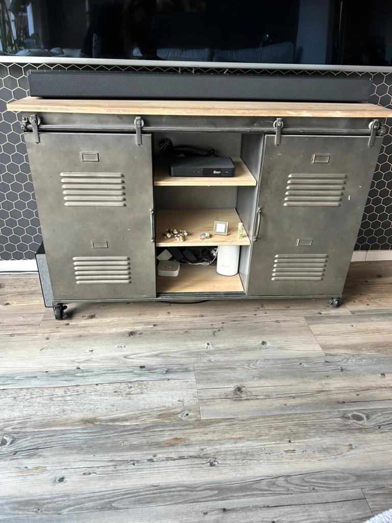 Industrie tv meubel, Ophalen, Gebruikt, 25 tot 50 cm