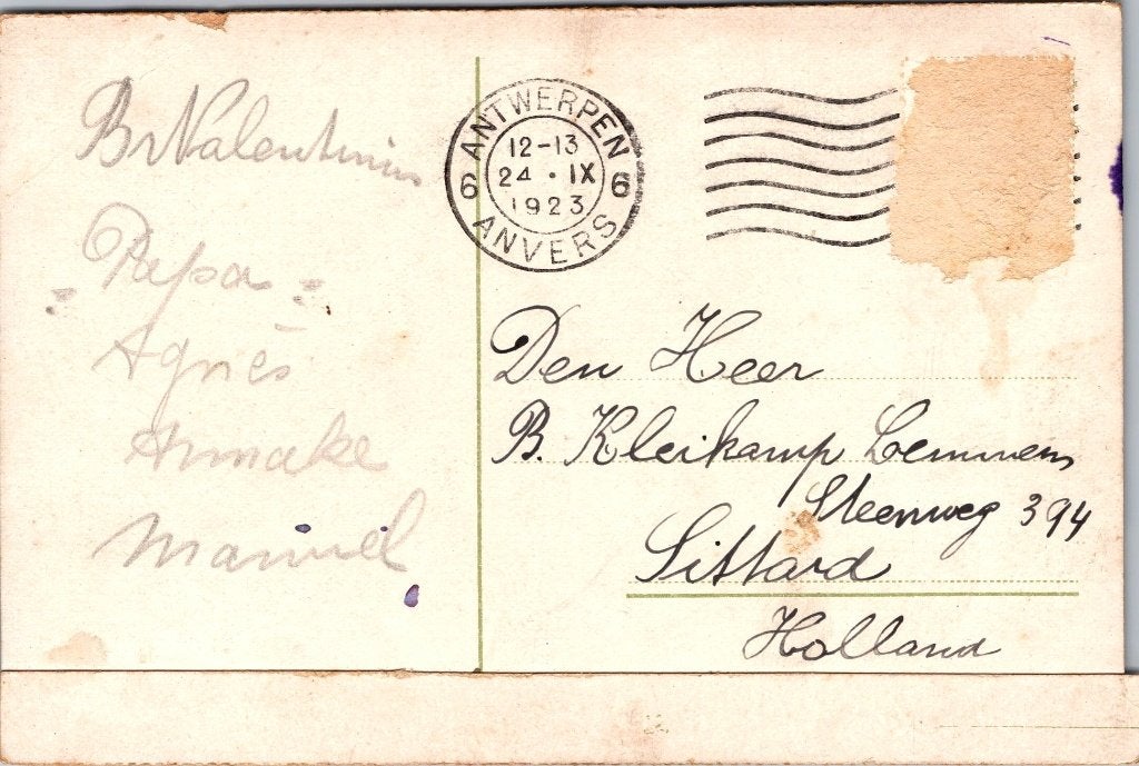 Antwerpen België - 12 oude postkaarten De Kathedraal IV, Verzamelen, Ansichtkaarten | België, Verzenden, 1920 tot 1940, Gelopen