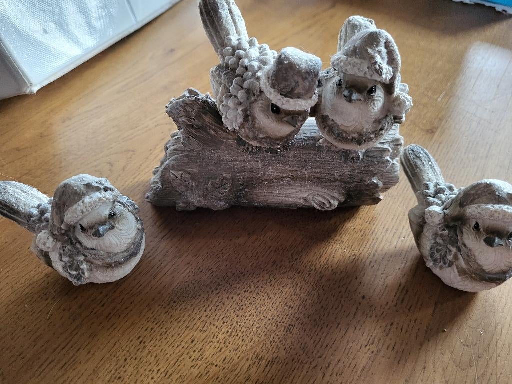 leuke vogeltjes beeldtjes  set, Verzamelen, Ophalen of Verzenden, Zo goed als nieuw, Dier