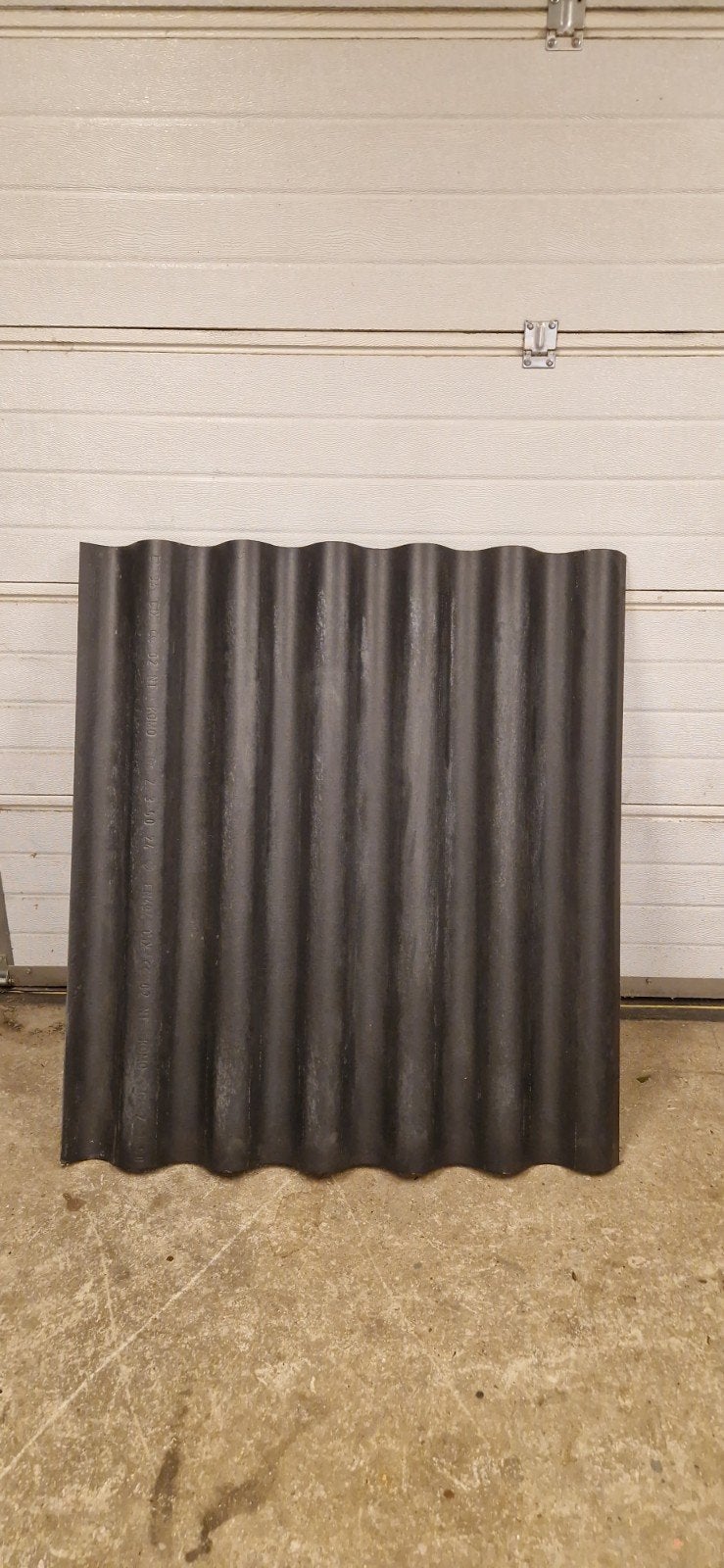Zwarte golfplaat, 100 cm breed, Ophalen, Overige materialen, Gebruikt, Zwart