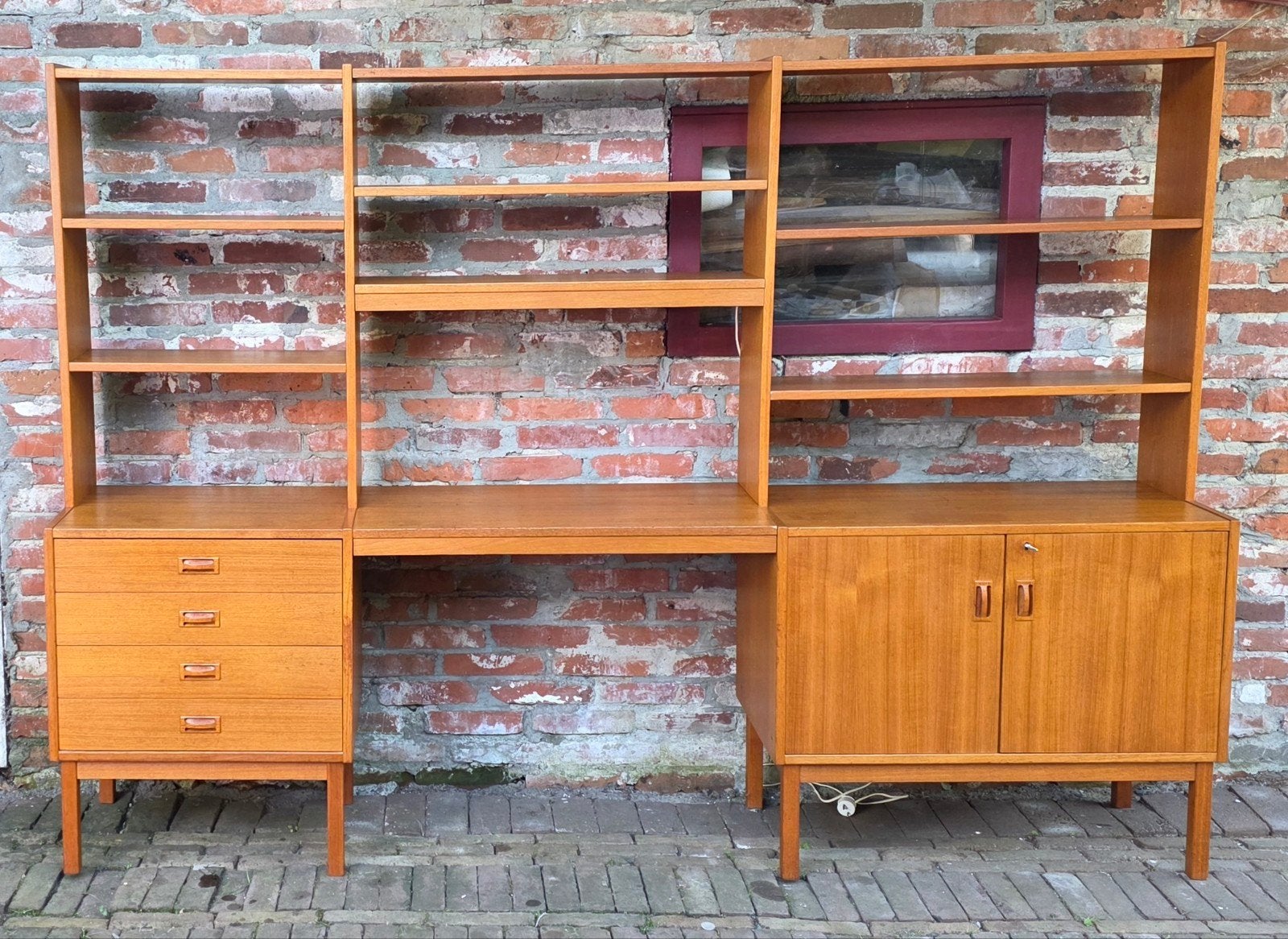Vintage, design wandmeubel. Jaren 60. Zweeds, Ophalen