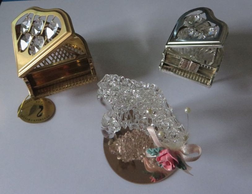Kristal Pianotjes, Ophalen, Zo goed als nieuw, Kristal, Overige typen