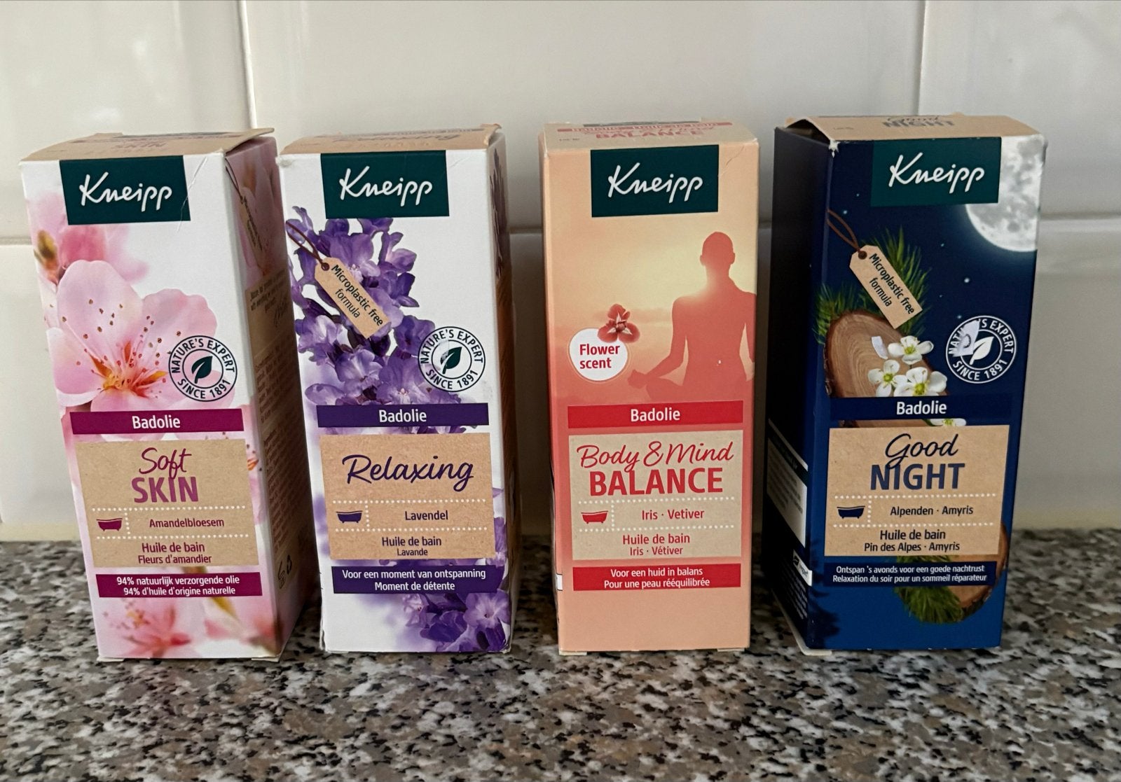 Kneipp Badolie Set: Soft Skin, Relaxing, Body & Mind, Good N, Ophalen of Verzenden, Nieuw, Bad & Douche