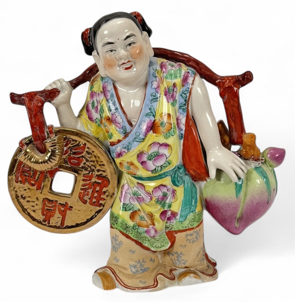 727. Porseleinen geluksbrenger, China, tweede helft 20e eeuw, Antiek en Kunst, Ophalen of Verzenden