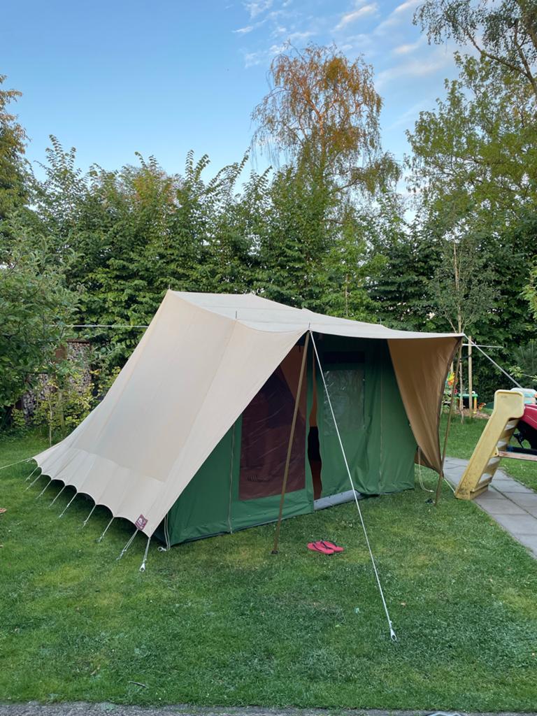 De Waard Albatros tent. Ruime en stevige gezinstent, Caravans en Kamperen, Tenten, Ophalen, Gebruikt, Tot en met 5