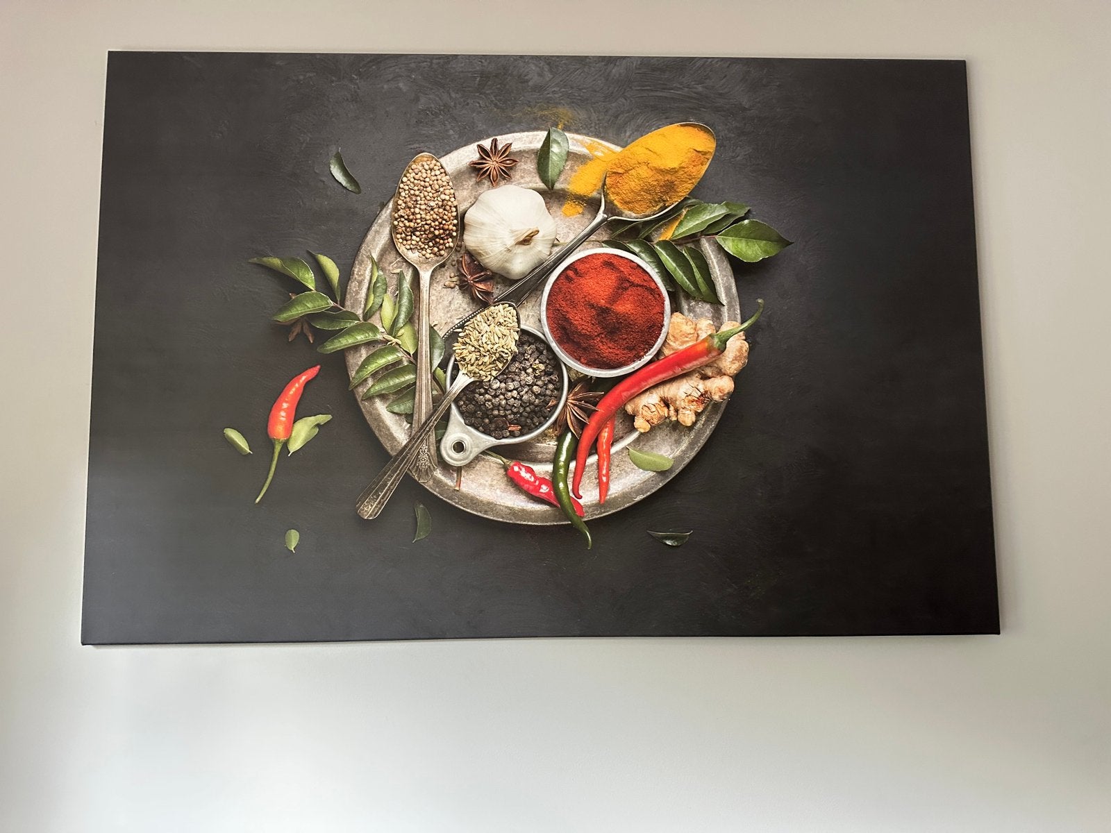 Canvas doek met afbeelding voor in de keuken, Ophalen