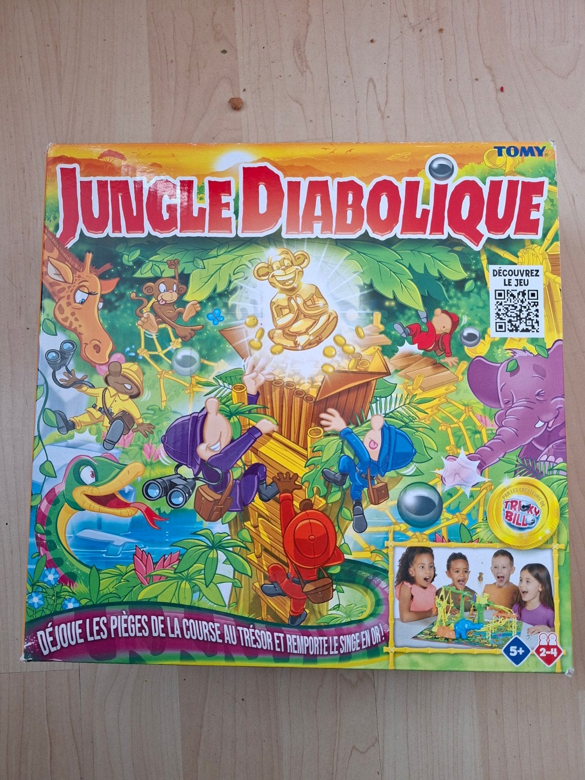Jungle Diabolique - Franstalig bordspel (muizenval-achtig), Drie of vier spelers, Ophalen of Verzenden, Nieuw, Tomy
