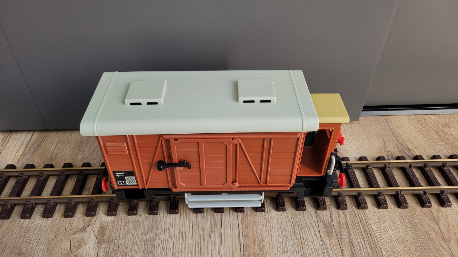 Playmobil 4111 western trein wagon lgb rails, Ophalen of Verzenden, Gebruikt, Complete set, Voertuig