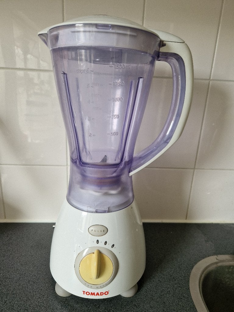 Tomado Blender - Wit/geel - 1.5L, Ophalen of Verzenden, Gebruikt