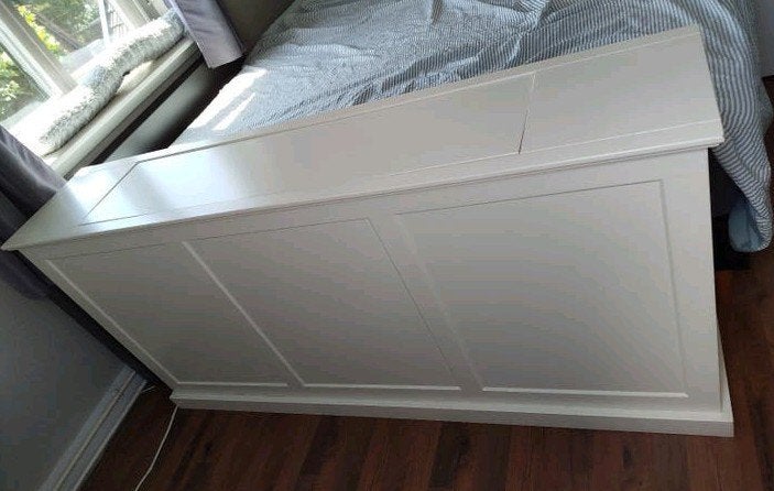 Witte televisie meubel van zeer goede kwaliteit., Huis en Inrichting, Ophalen, 25 tot 50 cm, 150 tot 200 cm, Minder dan 100 cm