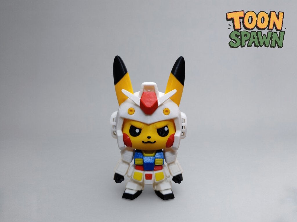 Pikachu x RX‑78‑2 – Gundam Mash‑up Figuur – 25 cm, Ophalen of Verzenden, Nieuw, Overige typen
