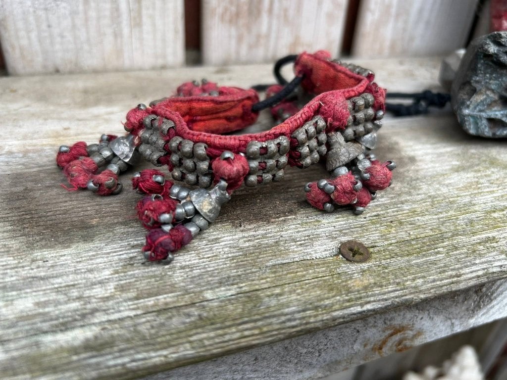 Prachtige Boho Tribel Kuchi Old Banjara bracelet., Sieraden, Tassen en Uiterlijk, Ophalen of Verzenden, Overige materialen, Armband