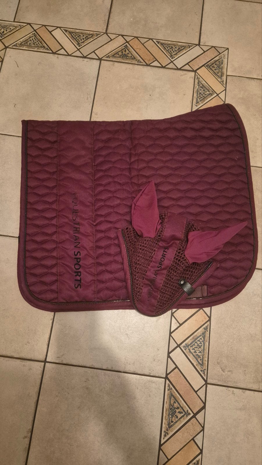 Dekje Full Dr en oornetje Full Equestrian, Dieren en Toebehoren, Paarden en Pony's | Dekens en Dekjes, Ophalen of Verzenden