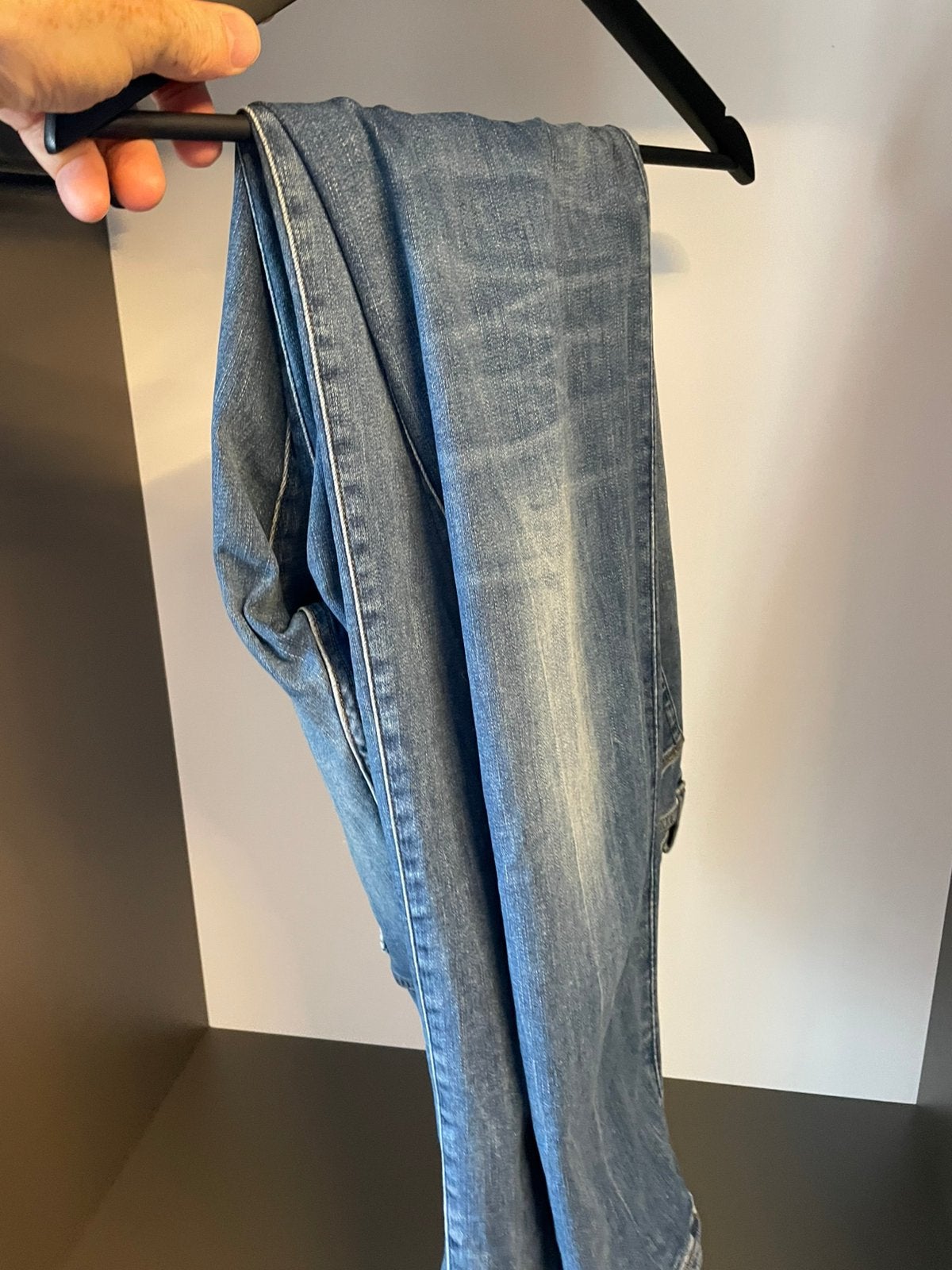 G-star Raw 3301 Slim Donkerblauwe Jeans Maat 34-36, Ophalen of Verzenden, Zo goed als nieuw, Blauw, W33 - W34 (confectie 48/50)