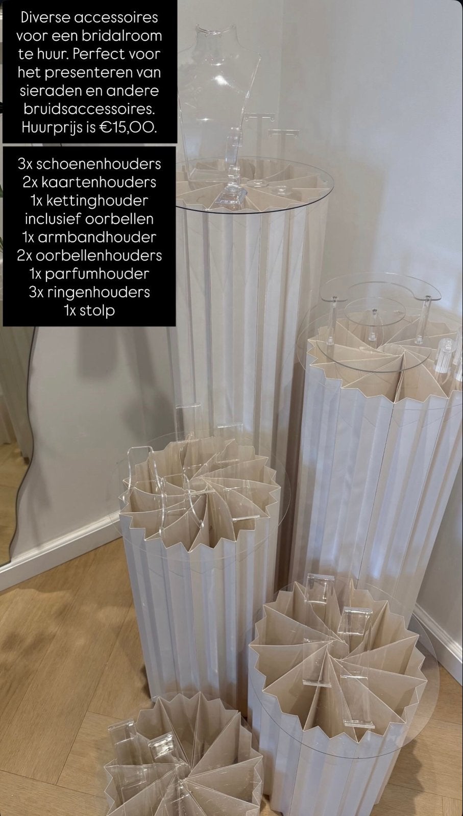 Bridalroom accessoires te huur: sieraden & bruidsaccessoires, Ophalen of Verzenden, Zo goed als nieuw