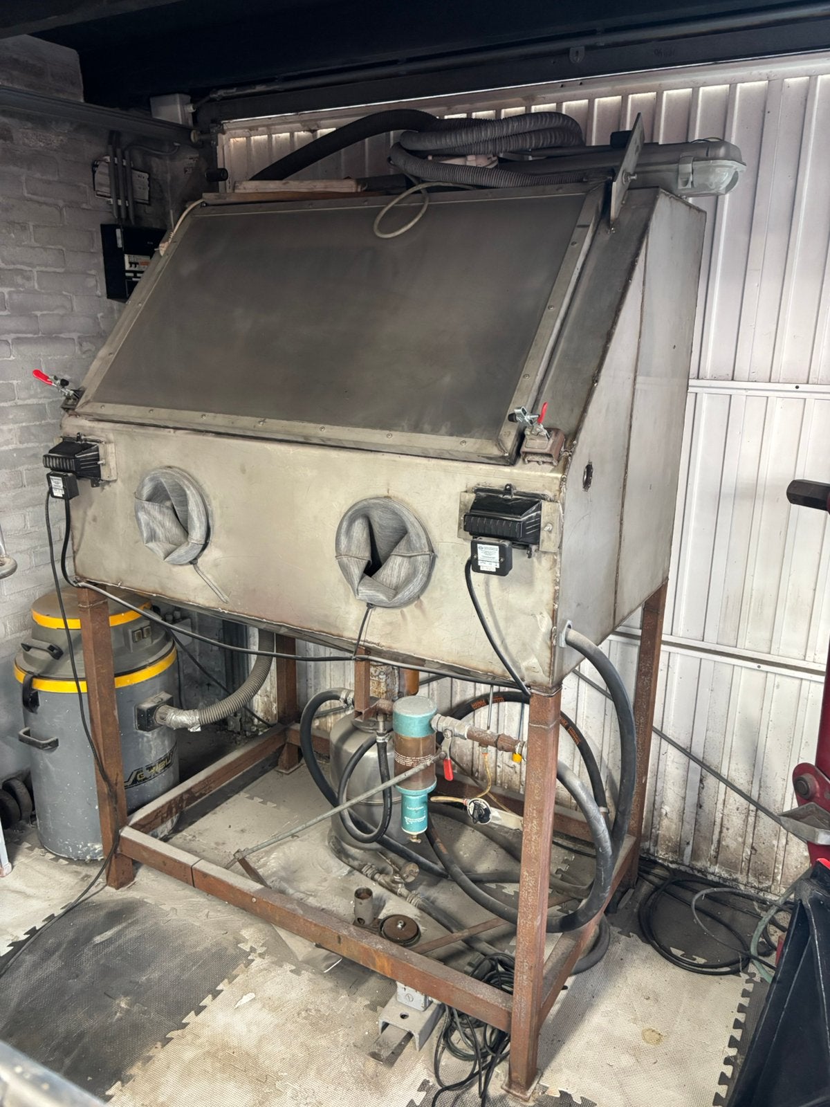 Drukstraalkast, Doe-het-zelf en Verbouw, Gereedschap | Overige machines, Ophalen, Gebruikt