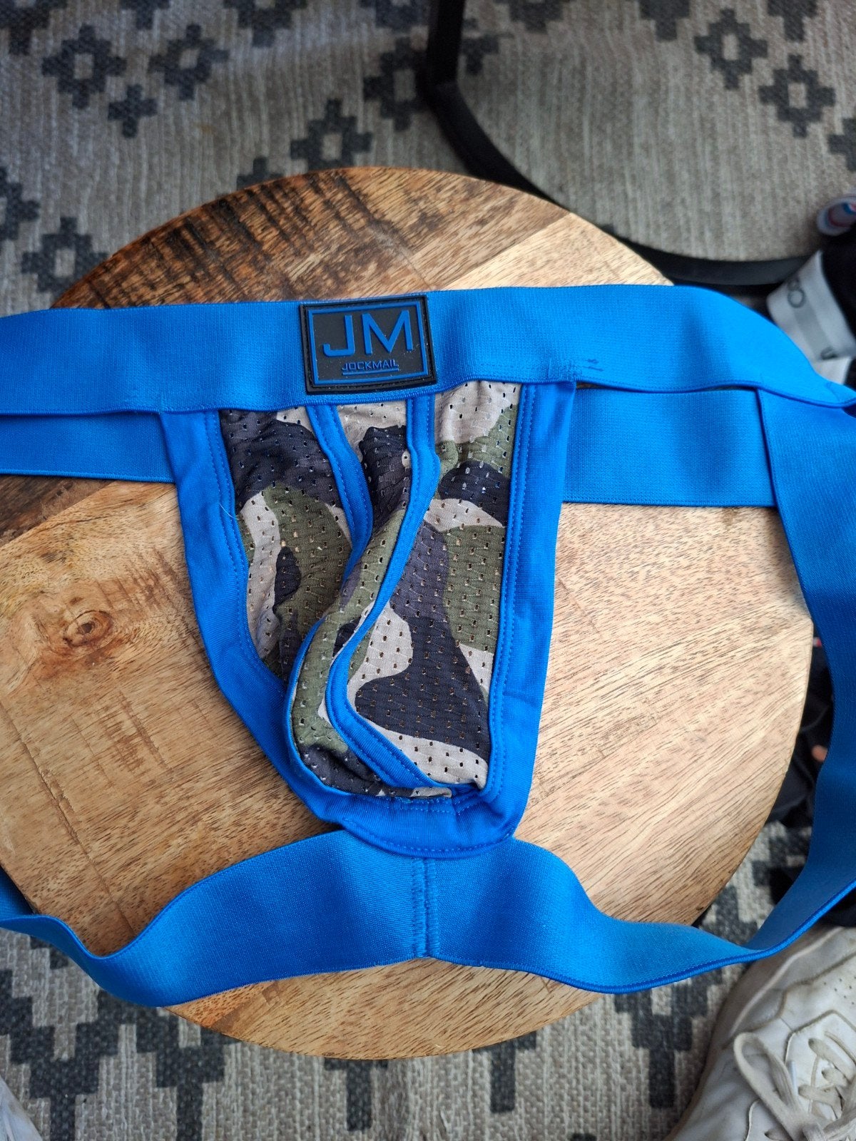 Jockmail Jockstrap XL - Blauw met Camouflage, Ophalen, Blauw, Jockmail, Overige typen