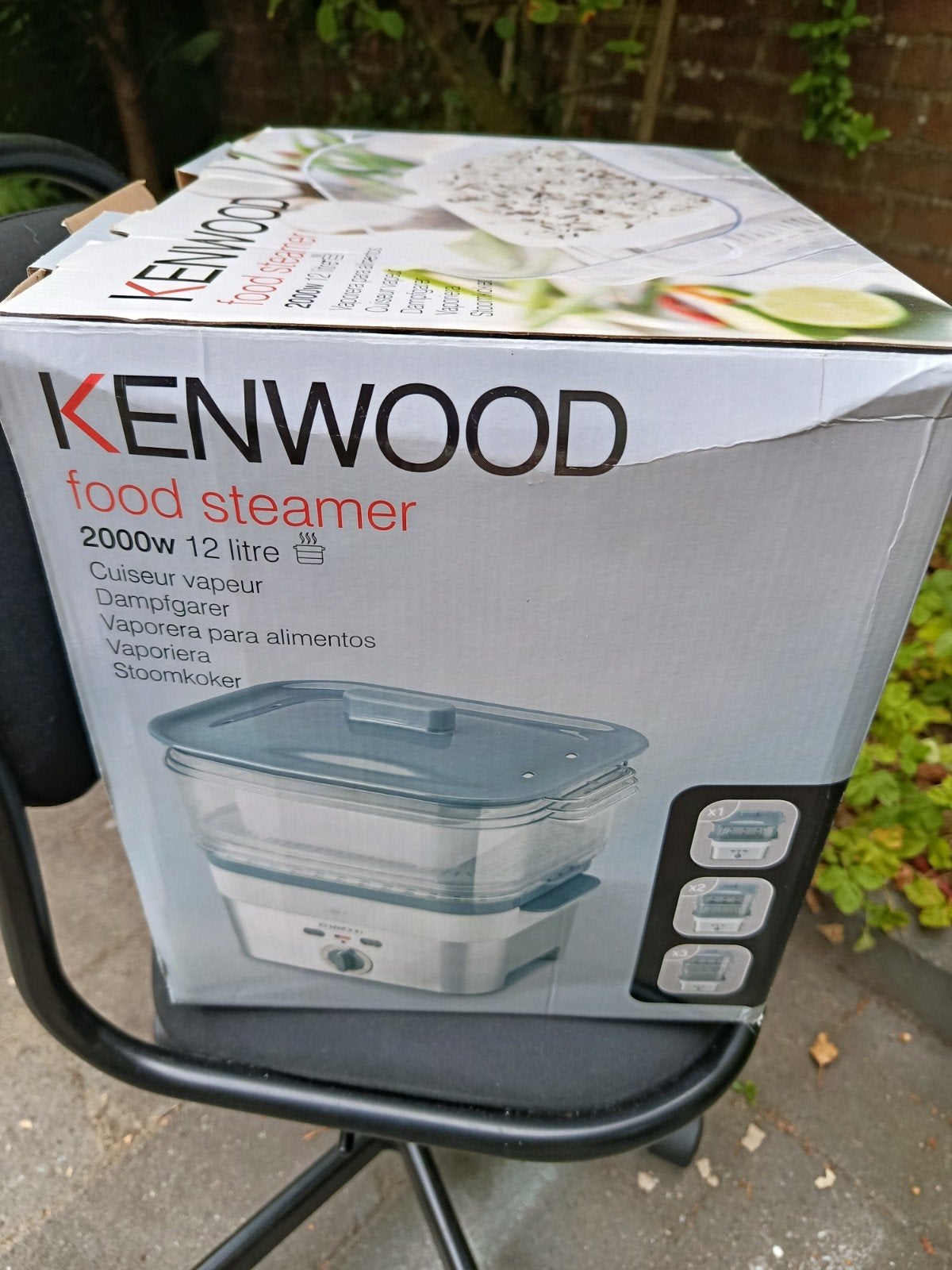 Kenwood Food Steamer 2000W 12 liter, Witgoed en Apparatuur, Ophalen of Verzenden, Zo goed als nieuw