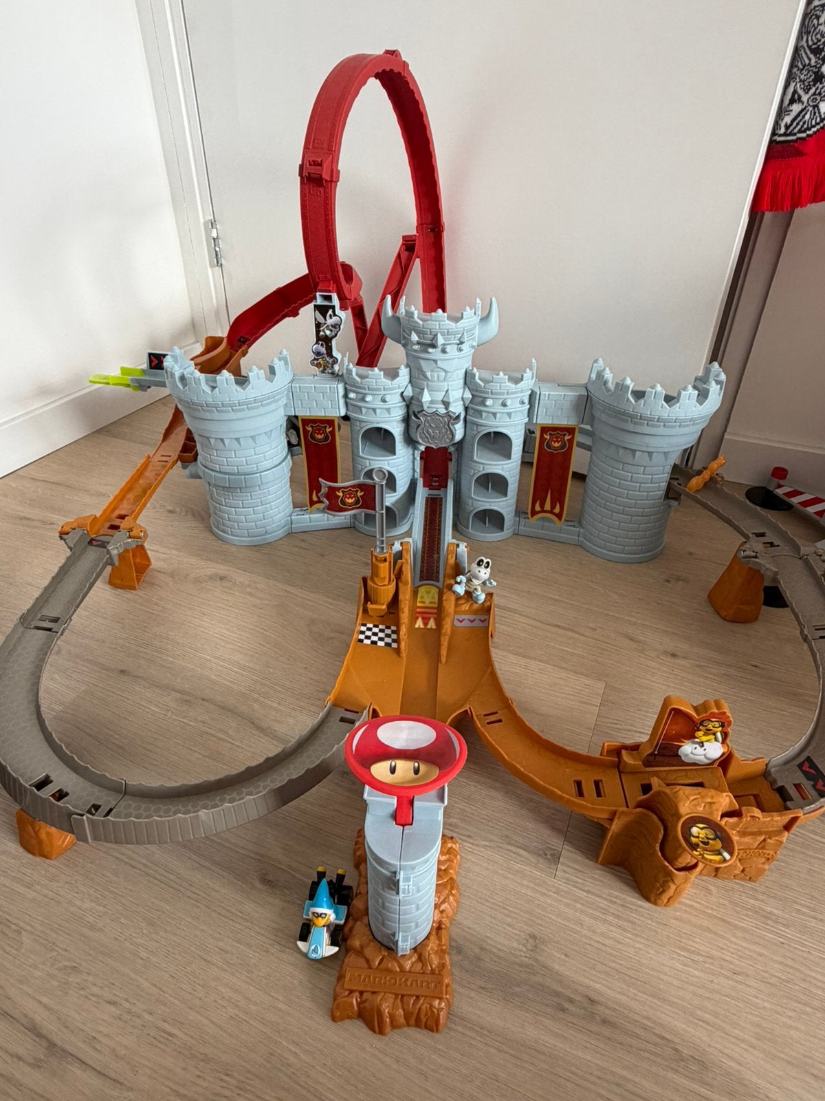Hot wheels Super mario racebaan, Ophalen of Verzenden, Zo goed als nieuw, Handmatig, Hot Wheels