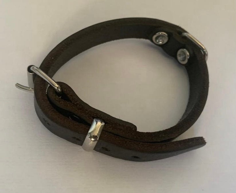 Leren hondenhalsband, 30 cm, stevig en netjes, Ophalen of Verzenden, Zo goed als nieuw