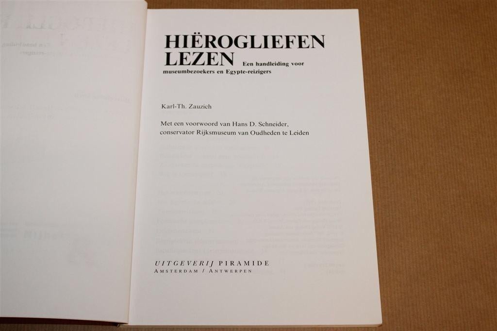 Hiërogliefen Lezen — Handleiding voor Egypte-Reizigers, Ophalen of Verzenden, 14e eeuw of eerder, Gelezen, Afrika