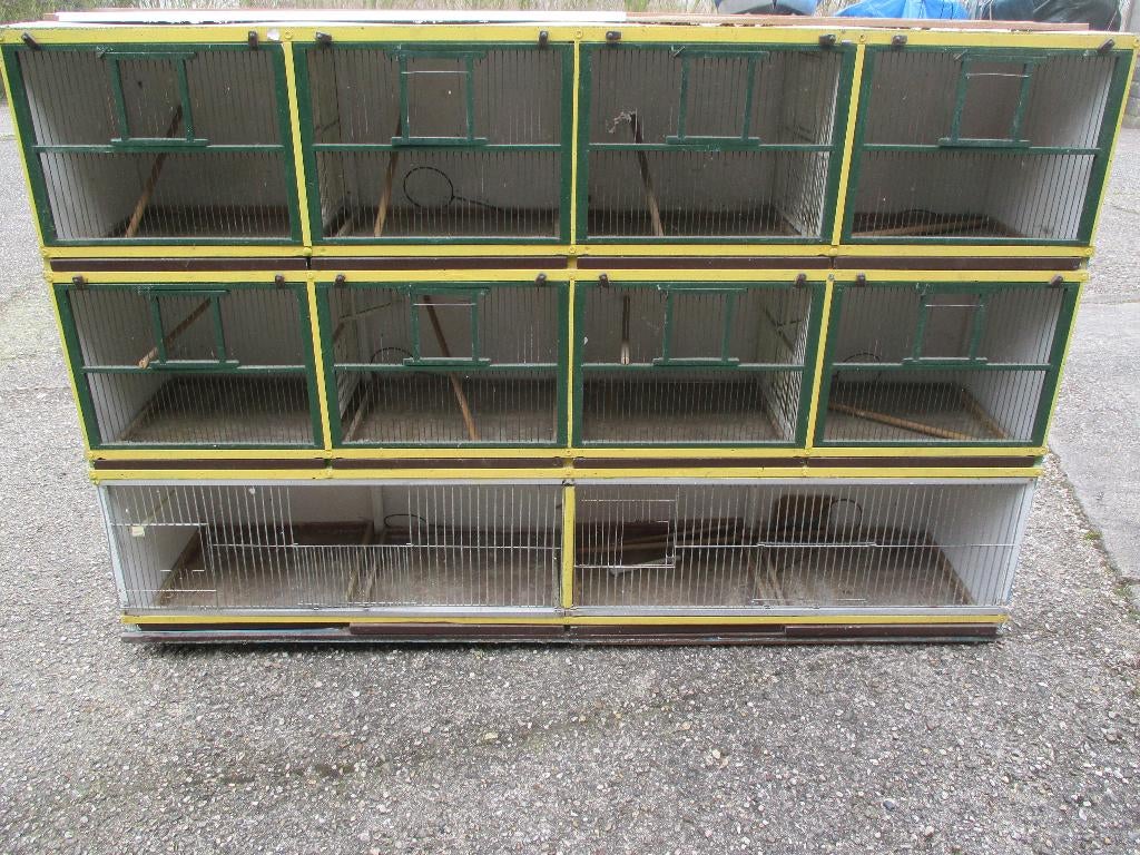 voliere, vogelhok, Dieren en Toebehoren, Vogels | Hokken en Kooien, Ophalen, Gebruikt, Hout, Volière