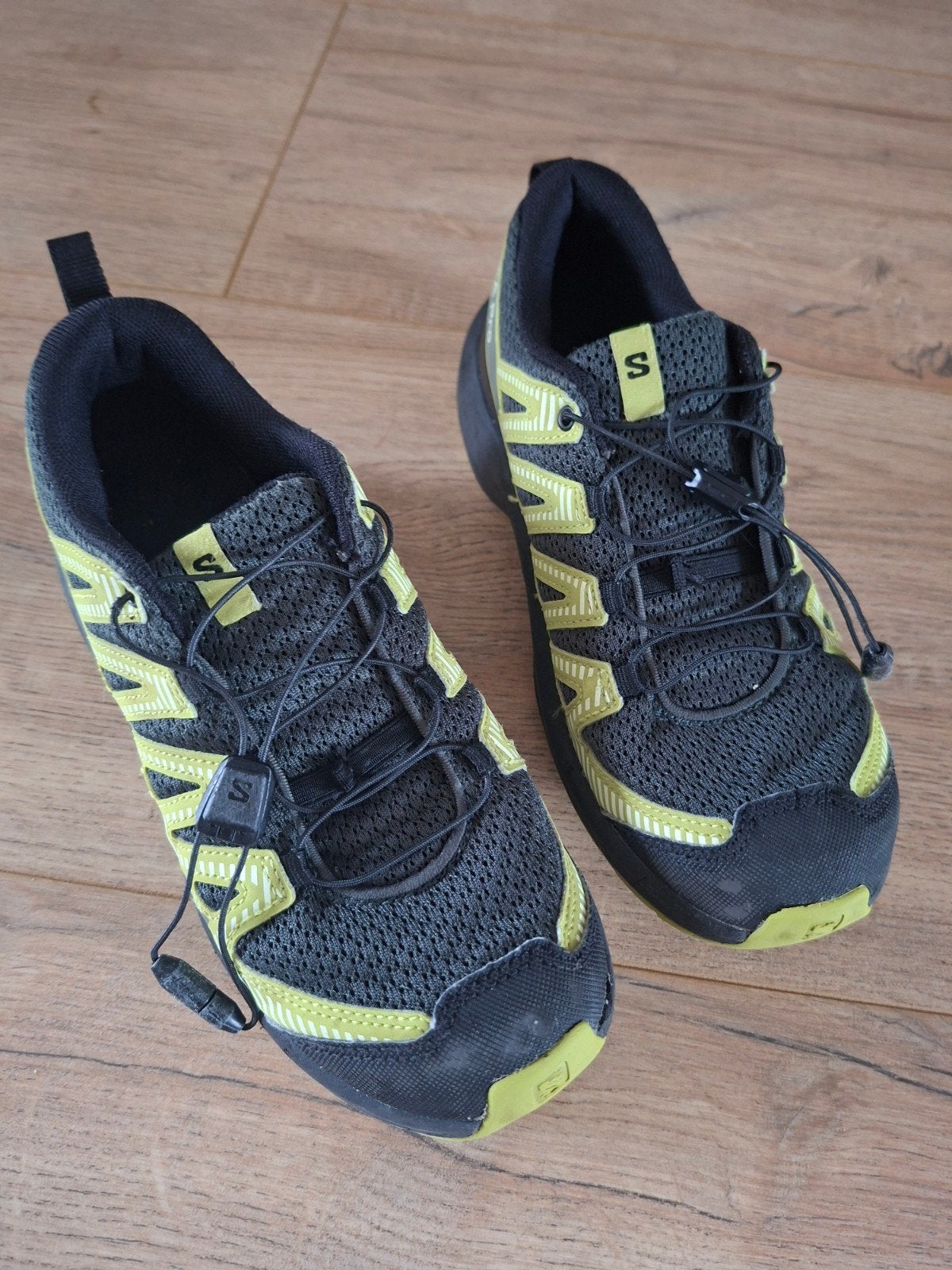 Grijs met groene wandelschoenen Salomon maat 36, Gebruikt, Salomon, Jongen of Meisje, Schoenen