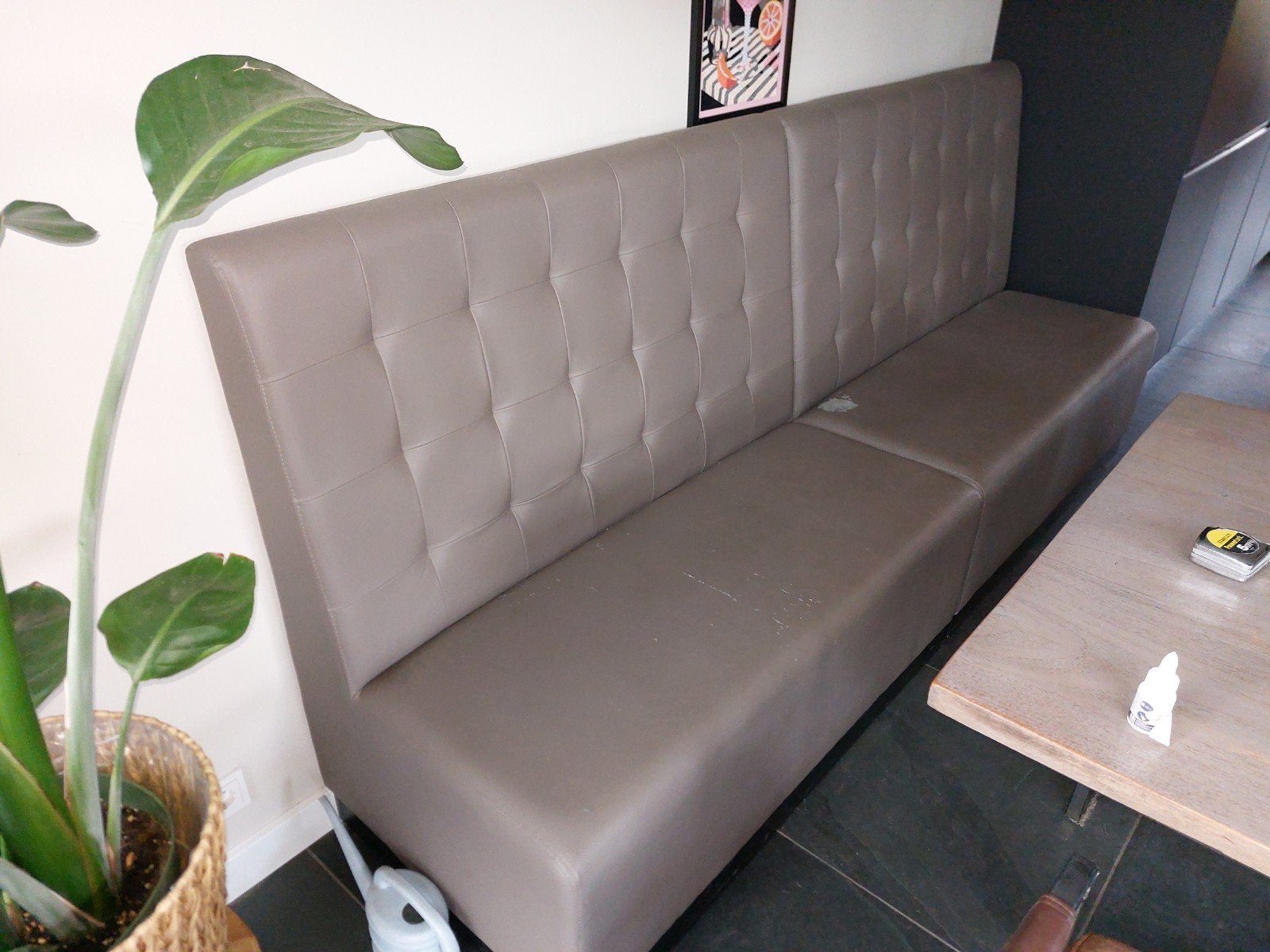 twee eetkamer banken, Ophalen, Gebruikt, Minder dan 150 cm