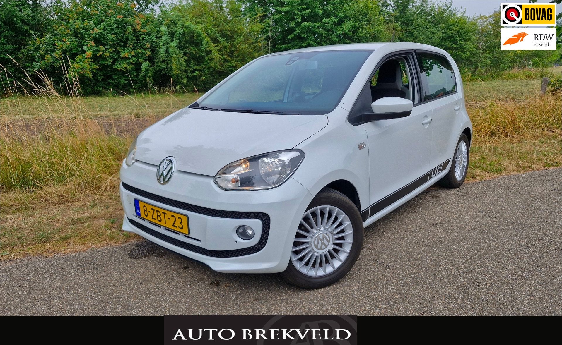 Volkswagen Up! 1.0 high up! BlueMotion 60PK | Rijklaar | Cru, Auto's, Voorwielaandrijving, Euro 5, Stof, Gebruikt