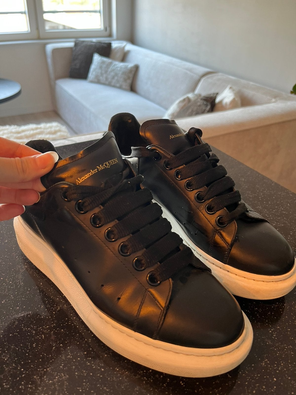 Alexander McQueen schoenen, Ophalen, Zwart, Overige typen, Gedragen