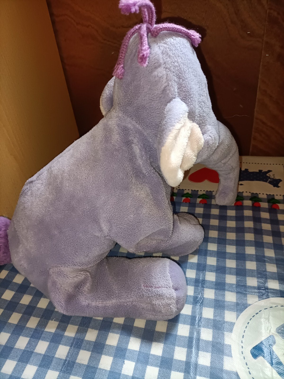 Lollifant knuffel 30 cm groot paarse olifant Winnie de Pooh, Kinderen en Baby's, Speelgoed | Knuffels en Pluche, Ophalen of Verzenden